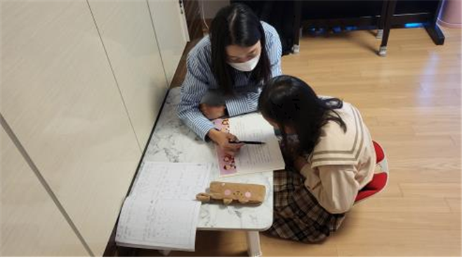 2022년 북한이탈주민 자녀 학습 정서 멘토링 지원 사업 참여 사진
